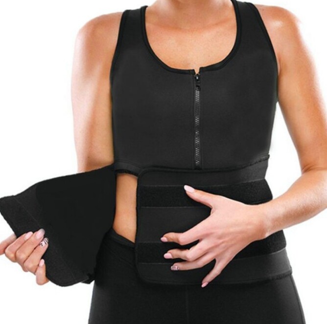 Neoprene Sauna Waist Trainer Hot Shaper Slimming Adjustable Sweat Belt Vest