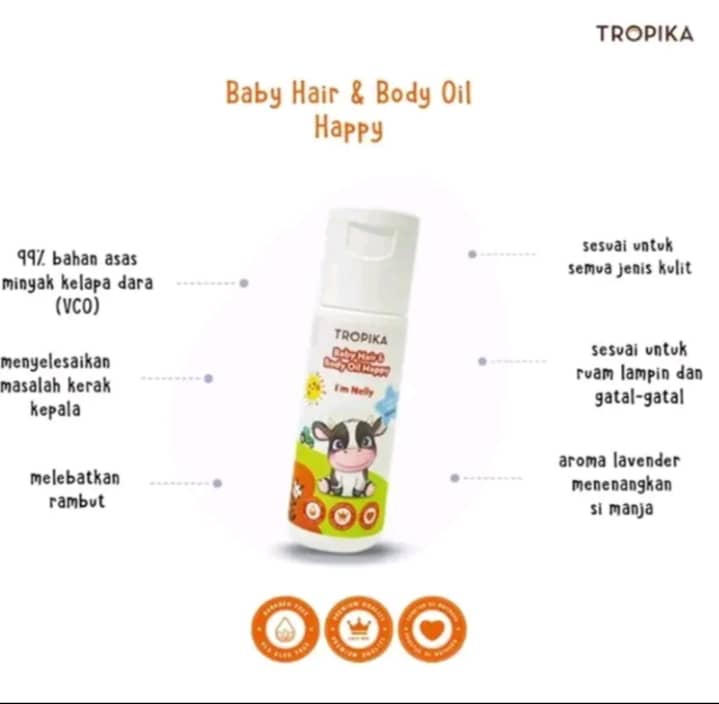 Tropika Baby Body & Hair Oil 30ml