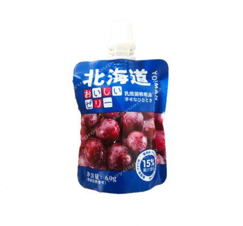 Yo Man Hokkaido Grape Jelly 超友味北海道吸吸果冻葡萄味 60g