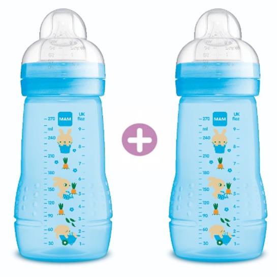 MAM Easy Active Baby Feeding Bottle 270ml - Twin Pack_B727