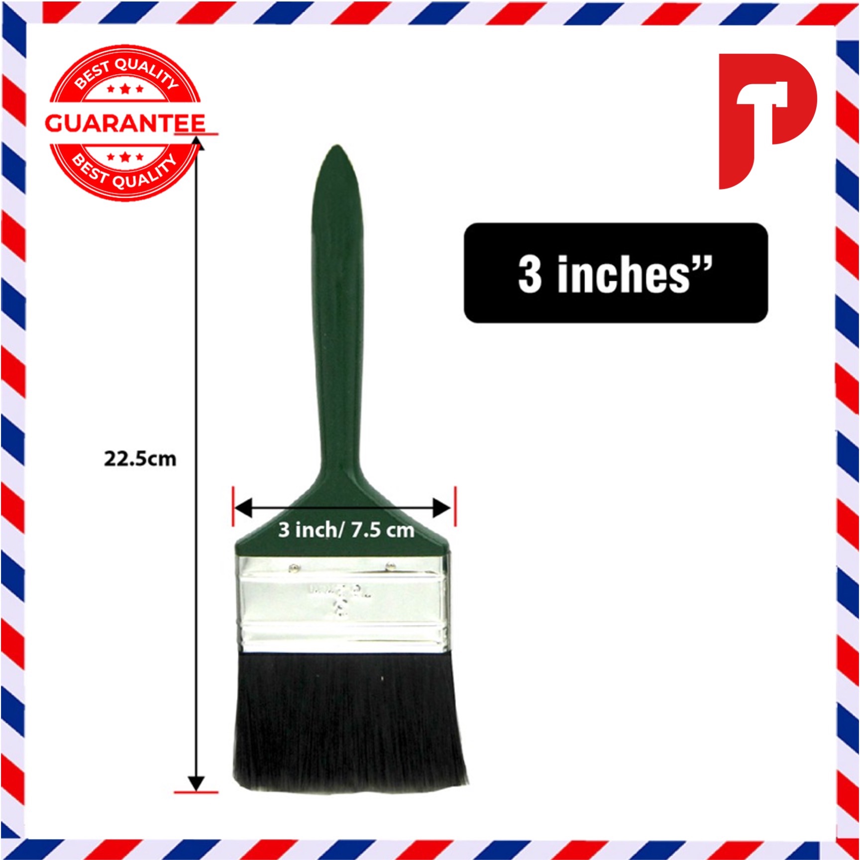 #680 100% Nylon Paint Brush 🔥 Ready Stocks 🔥 (HALAL) Size 1/2”-4”