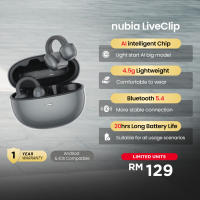 nubia LiveClip AI Intelligent Chip | 4.5g Lightweight | Bluetooth 5.4 | 20 Hours Long Battery Life