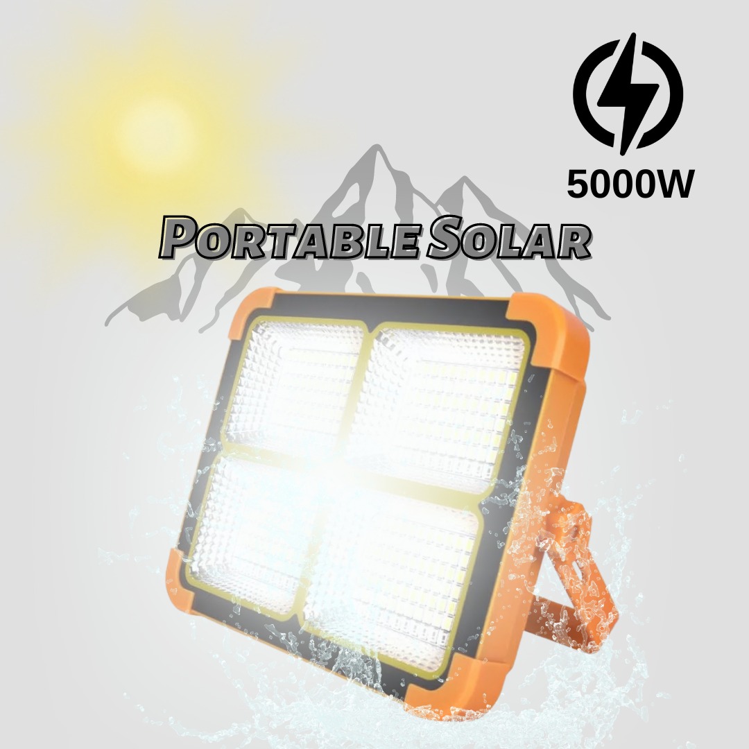 10000W Solar Charge Outdoor Light USB Rechargeable Waterproof Super Bright Multifunctional Portable LED Lamp Lighting