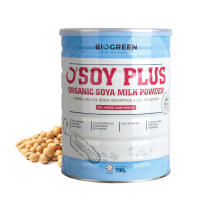 Biogreen OSoy Plus No Added Cane Sugar Organic Soya Milk Powder - Halal (700g)