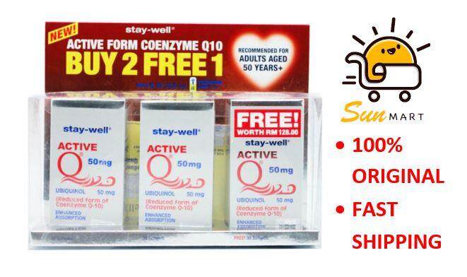 Stay Well Active Q 50Mg 30Sx3