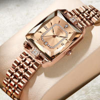 POEDAGAR Elegant Watch for Women with Date Display Stainless Steel Rectangle Womens Watches