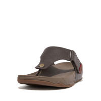 FitFlop TRAKK II Mens Leather Toe-Post Sandals - Chocolate Brown (279-167)