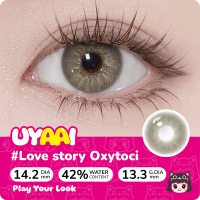 【Best Selling 14.0mm-14.5mm】UYAAI Contact Lens Power(0.00-6.00) Graduation&Wedding&Make up Lens Gentle Eyes 1pair(2Pcs)