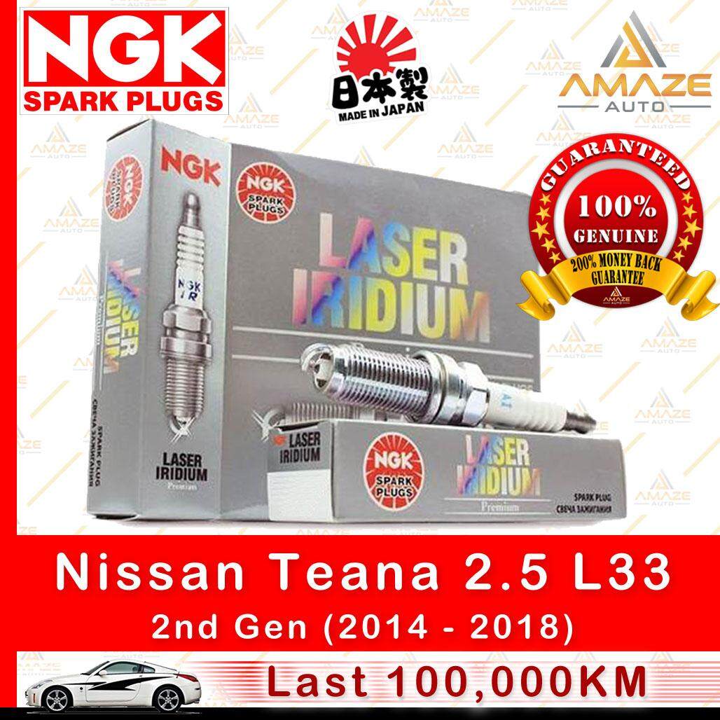 NGK Laser Iridium Spark Plug for Nissan Teana 2.5 L33 (2nd Gen) (2014-2018) (100,000KM Usage Life High Performance Spark Plug)