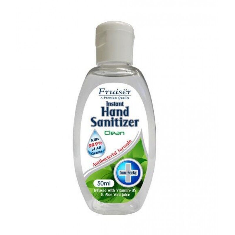FRUISER Antibacterial Instant Hand Sanitizer With Aloe Vera (CLEAN) *GEL TYPE* 50ML