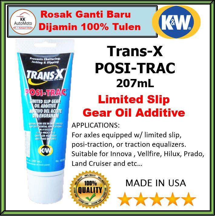 TRANSX POSI TRAC LIMITED SLIP GEAR OIL ADDITIVE 207mL for Innova