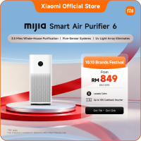 Xiaomi Mijia Smart Air Purifier 6 | 443m³/h CADR HEPA Filter 5 Sensors 5-Stage Purification Bacteria Removal Odour & Second-hand Smoke Removal Low Noise Energy Saving 29-50㎡ Rooms