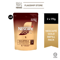 NESCAFE Gold Refill Pack 170g Instant Coffee Blend of Arabica & Robusta Bundle of 2
