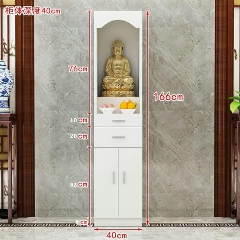 Buddhist altar standing cabinet for table household Buddha God of Wealth statue cabinet shrine economical consecrat