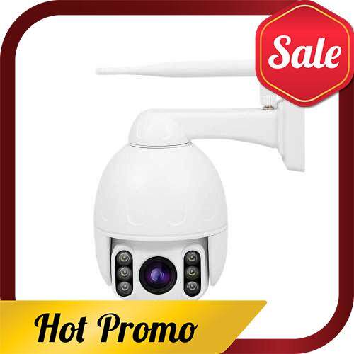 PTZ WiFi Camera Outdoor 1080P IP Security Camera Pan Tilt 4X Optical Zoom Dome Surveillance Monitor Two-Way Audio Motion Detection Night Vision Waterproof CCTV Camera (White)