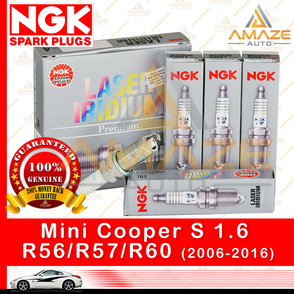 NGK Laser Iridium Spark Plug for Mini Cooper S 1.6 R56/R57/R60 (2006-2016) - Longest Usage life and high performance - Amaze Autoparts