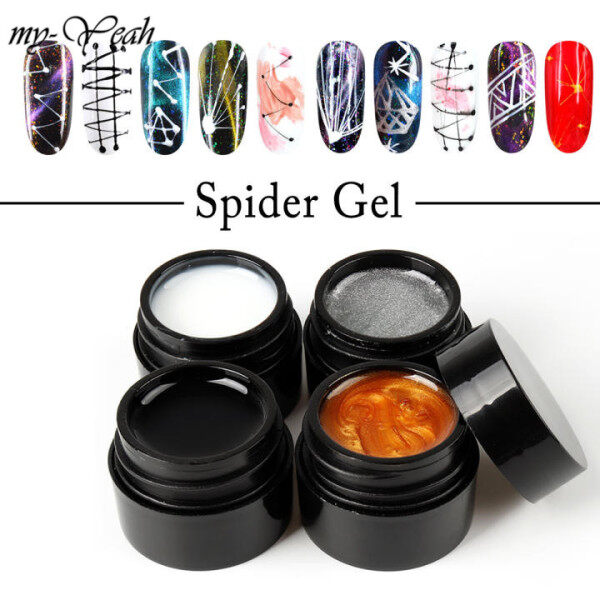myyeah 4 Màu Spider Gel UV Sơn Móng Tay Nghệ Thuật Varnish Dòng Thiết Kế Bức Tranh Sáng Tạo Kéo Dây Gel Trang Trí Móng Tay Tự Làm