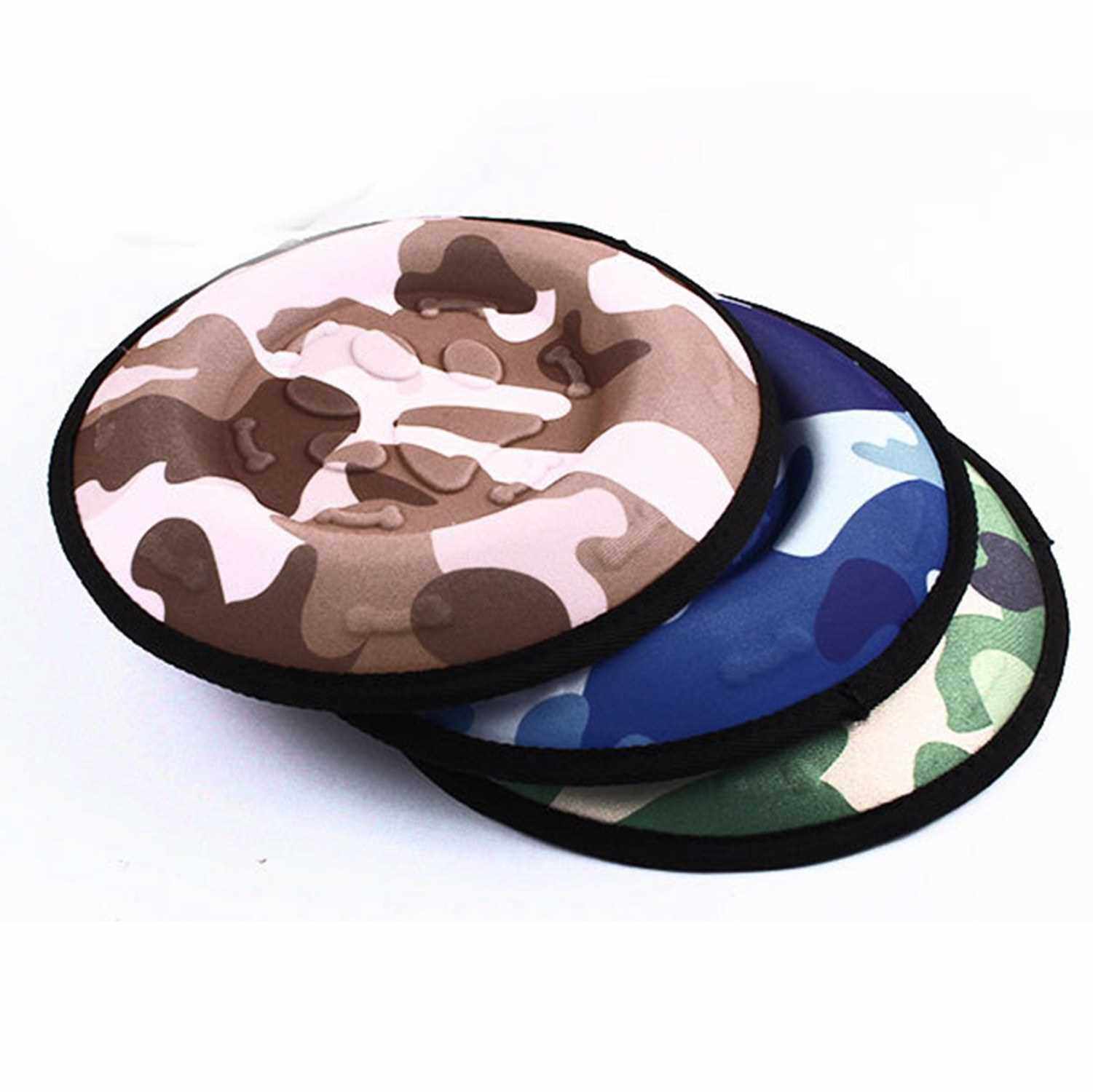 Dog Toy Interactive Flying Disc Floatable Disc for Pets Playing Training Exercise Entertain Tools Dog Cat Funny Toy (Brown)