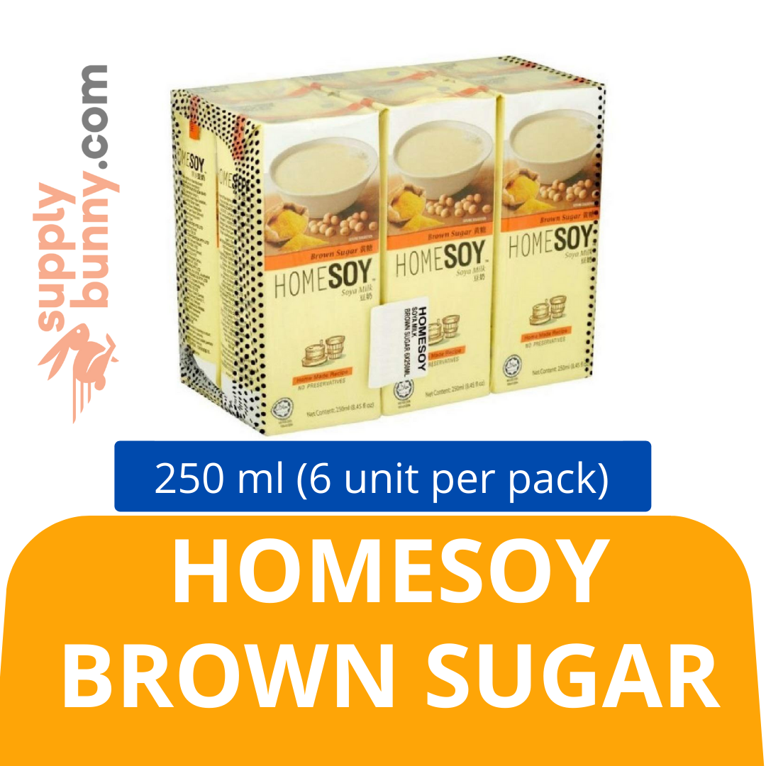 Homesoy Brown Sugar 250ml (6 unit per pack) 家乡黄糖豆奶 PJ Grocer Minuman Gula Perang