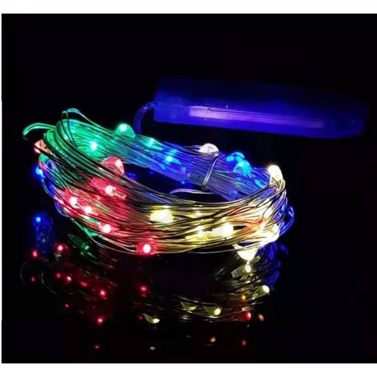 （含电池）Led Light Strip Lampu Hiasan Fairy Light Decoration Light LED String Light Gift Box Pizza Box Carton Box