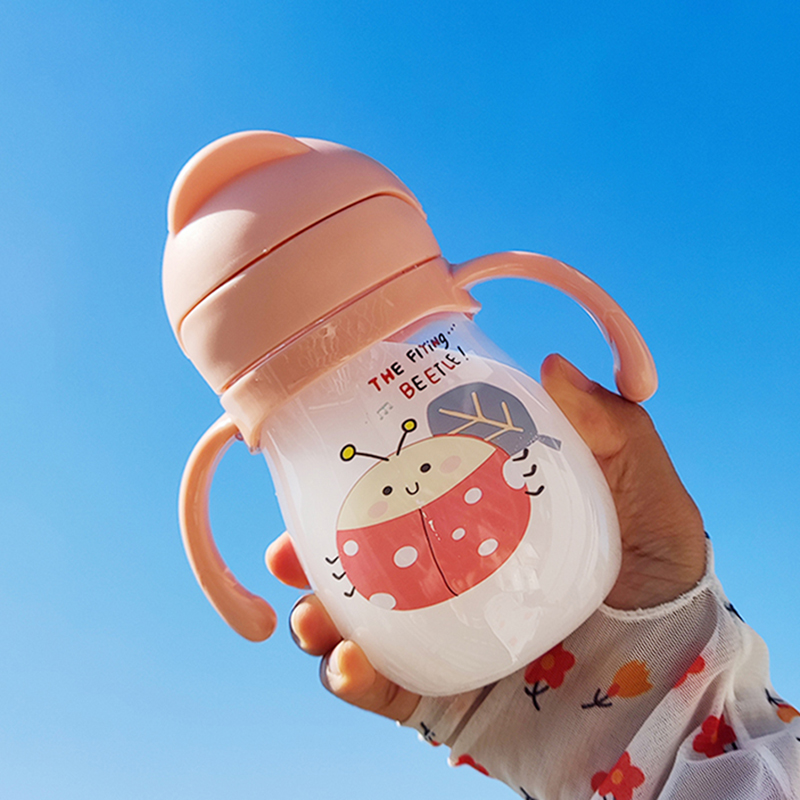 BABY Anti-Choke Sippy Cup With Straw (250ml)/350ml Baby Feeding Bottle Toddler Training Cup BPA-Free