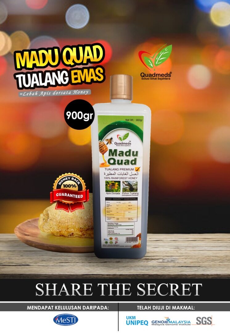 MADU TUALANG ASLI MADU QUAD TUALANG EMAS - LEBAH APIS DORSATA HONEY ...