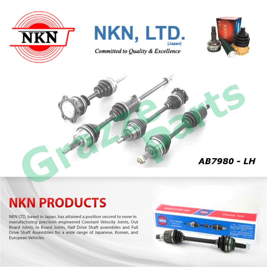 NKN Drive Shaft Left AB7980 (with ABS) for Mitsubishi Triton L200 KB4T 4WD 4X4 2007-2014