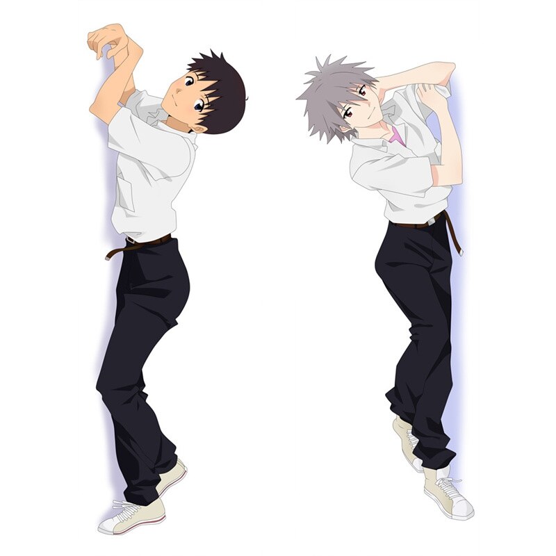 [Trang trí nội thất gia đình hàng giường] EVA ikari shinji Nagisa kaworu sáng tạo Tự làm vỏ gối tùy 
