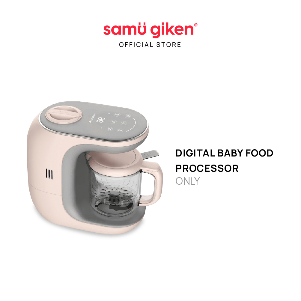 Samu Giken 5 Dalam 1 Pemproses Makanan Bayi Pintar Digital Premium Model: BFP20PG (Set Standard)