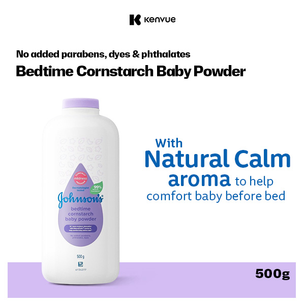 Johnsons Baby Corn Starch Powder Bedtime 500g