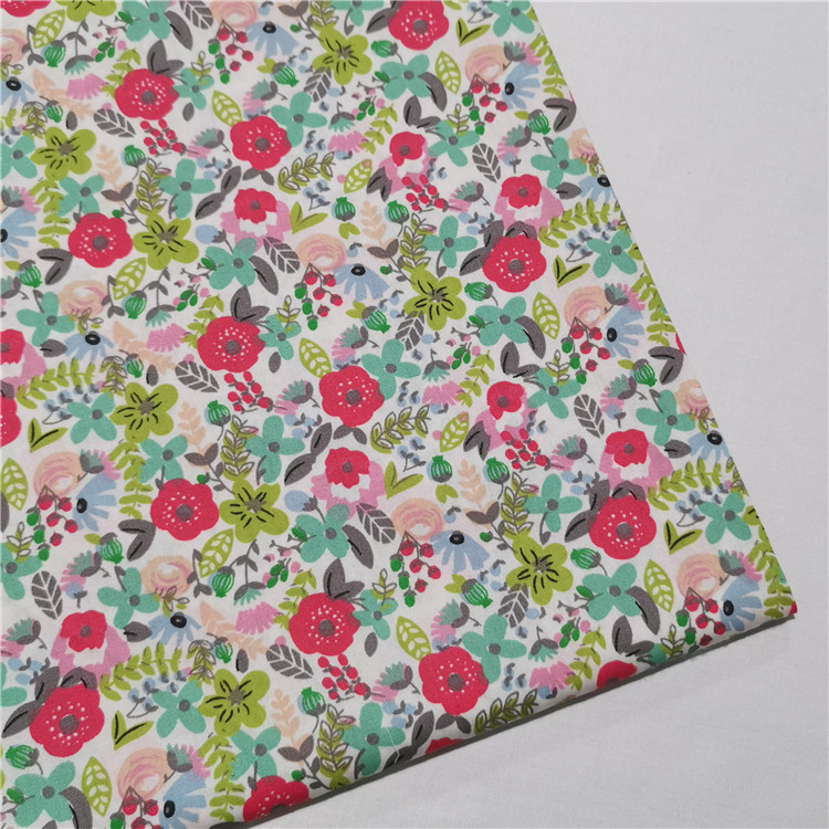 Classic Woven Twill Cotton Floral Print Patchwork Fabric 50x160cm Sewing Hand Bag DIY Home Textile