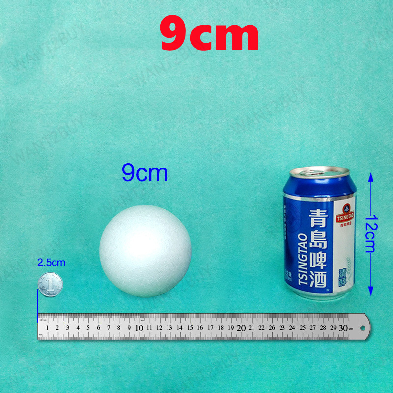 1-15cm DIY White Round Styrofoam Wedding Polystyrene Craft Foam Ball Bunga Bola Putih Gabus Bulat Kahwin Hantaran 球形保丽龙