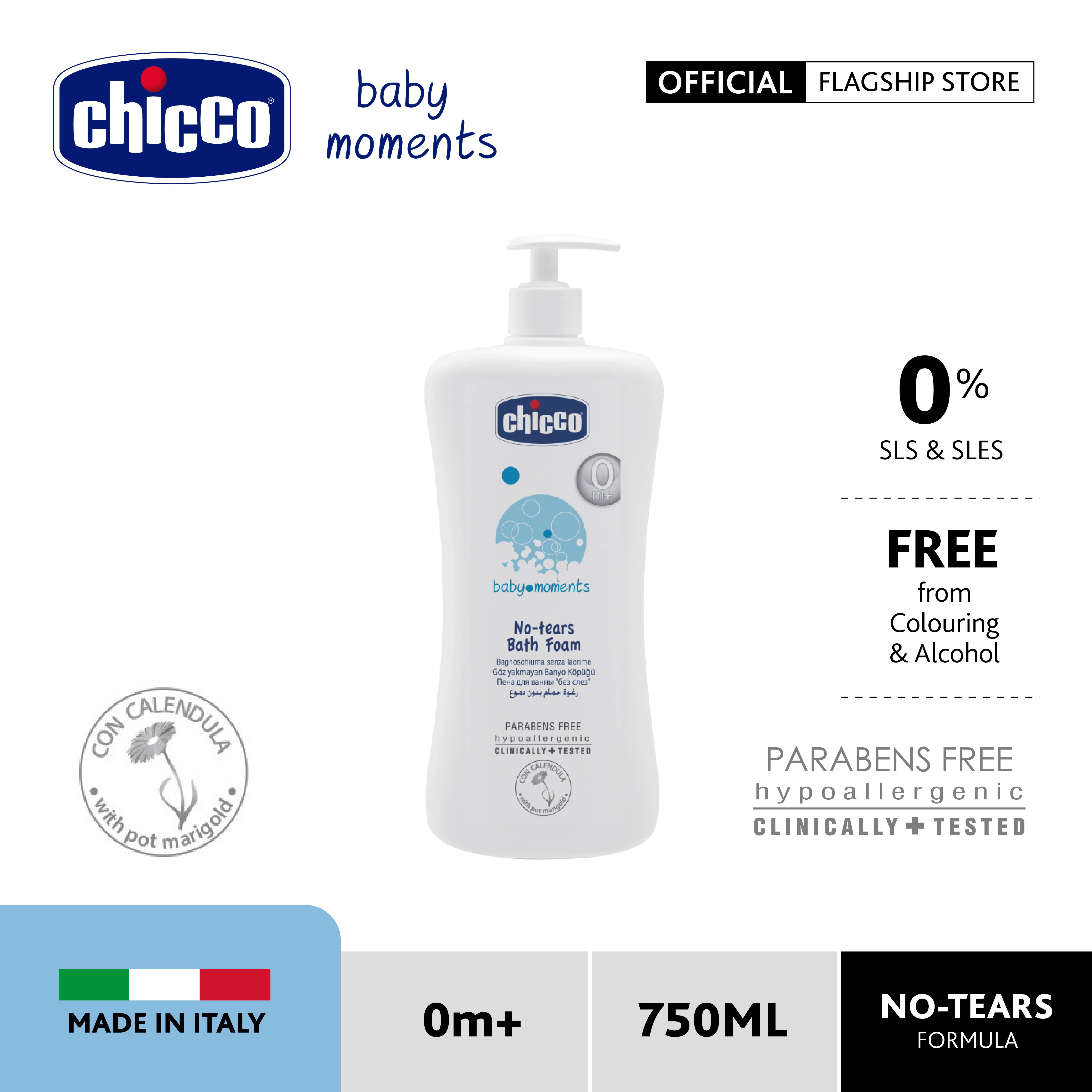 Chicco Baby Moments No-tears Bath Foam-750ml