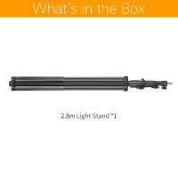 AMBITFUL AL-280 2.8 Meter / 9 ft Heavy Duty Impact Air Cushioned Video Studio Light Stand TripodTelescopic Support in the MiddleMore Stable For Photography Light