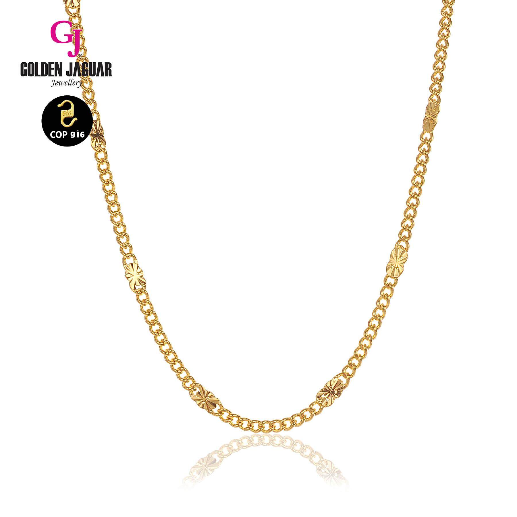 GJ Jewellery Emas Korea Necklace - Papan + Jubin  50cm  2.0 (456500237)