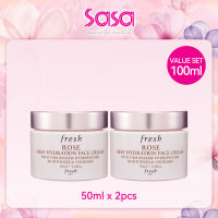 FRESH Rose Deep Hydration Face Cream (50ml / 50ml x 2)