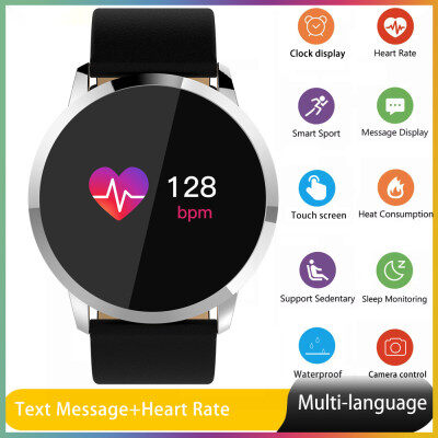 Fitbit สมาร์ทวอท์ชสำหรับผู้ชายผู้หญิง OLED หน้าจอสีสมาร์ทนาฬิกาสมาร์ทอิเล็กทรอนิกส์สมาร์ทวอท์ชแฟชั่นสายรัดข้อมือฟิตเนสบลูทูธสมาร์ทวอท์ช