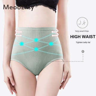 MeooLiisy High-waist Seamless Women Panties Tummy Control Briefs Elastic Breathable Healthy Underwear M L XL thumbnail