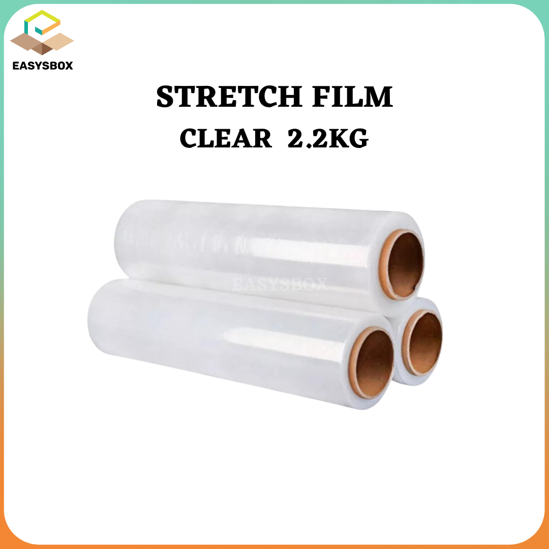 Stretch Film Clear / Black weight 2.2KG/ 500MM X 0.2KG core