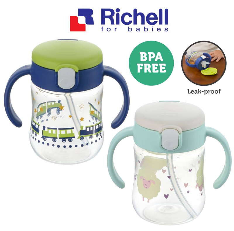 Richell Mugood! Straw Cup 200ml Drinking Cup