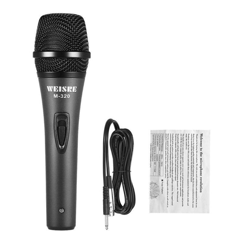 Micrô Cầm Tay Di Chuyển Cuộn Dây Chuyên Nghiệp Cardioid Với Cáp Có Thể Tháo Rời 16ft XLR-to-1/4 Cho Phòng Thu Gia Đình Trên Sân Khấu Kar