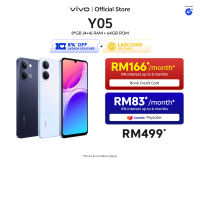 NEW ARRIVAL | vivo Y05 4G | 8*(4+4)GB RAM + 64/128GB ROM | OriginOS 6.0 | 6500 mAH | 2 nano SIMs + 1 microSD | Type C USB Port | Camera Front 5 MP Rear 8 MP
