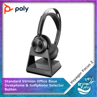Poly Voyager Focus 2 Professional Bluetooth Headset Hybrid Active Noise Cancelling Wireless Headphone Over The Ear