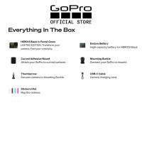 GoPro Hero 13 Black Action Camera - Resolution up to 5.3K HyperSmooth 6.0 Built-in Magnetic Mounting Capture GPS Data Waterproof