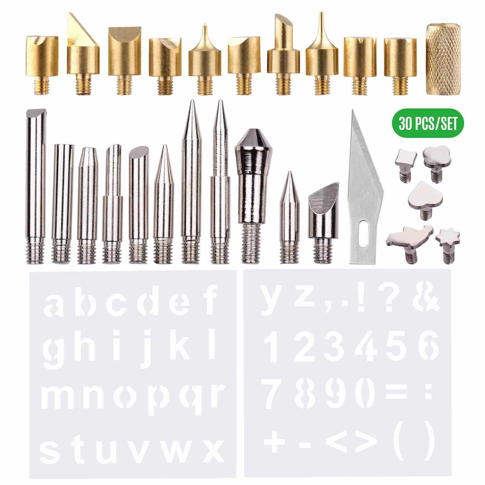 Buy SE Wood Burning Tip Set Silver And Gold ‎16.76 X 9.4 X 1.27cm WP28 28 Pieces Online In UAE