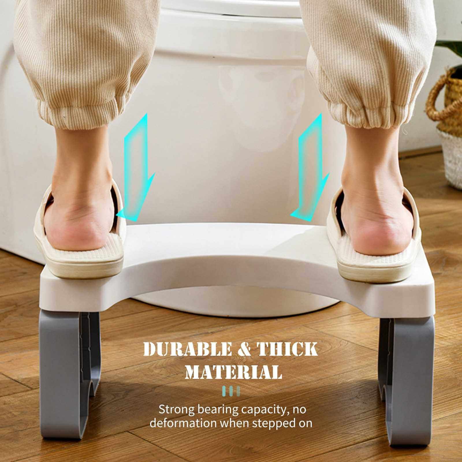 Detachable Toilet Stool with Non-Slip Base Splicable Potty Step Stool Sitting Posture Foot Stool Bathroom Toilet Potty Stool for Kids Adults Pregnant Woman (Blue)