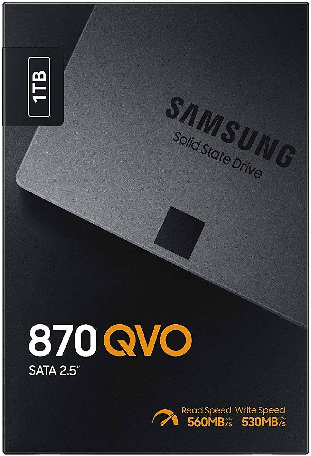 Samsung 870 QVO 2.5” SATA III Internal SSD utilizes