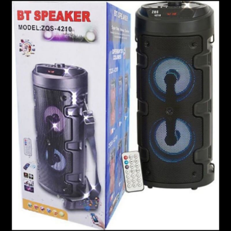 100%Wireless Speaker ZQS-4210 4209 Powerful Speaker Rechargeable 3D sound