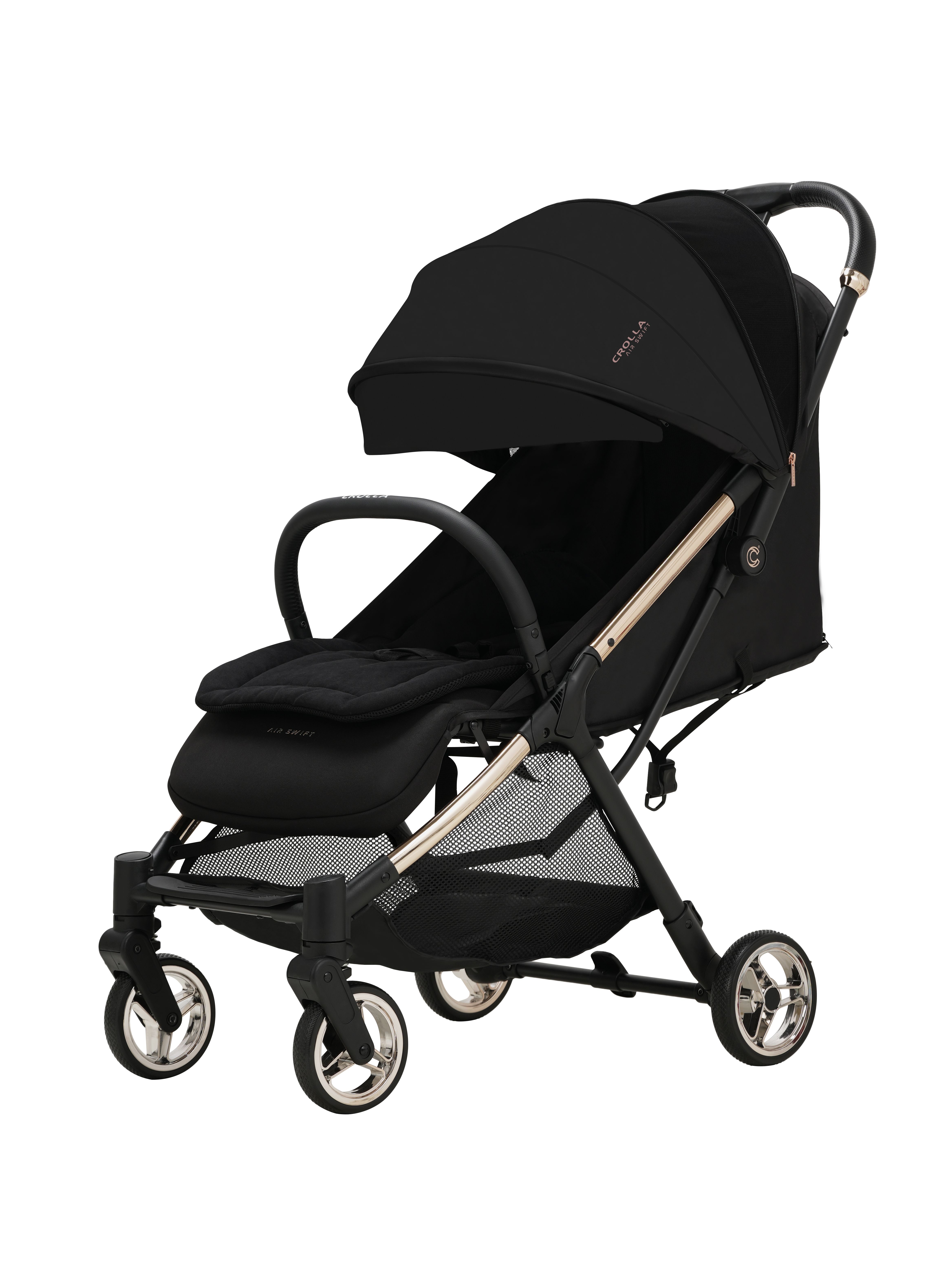 Crolla Premium Air Swift Autofold Cabin Stroller (Newborn to 22kg) - 1 Year Warranty