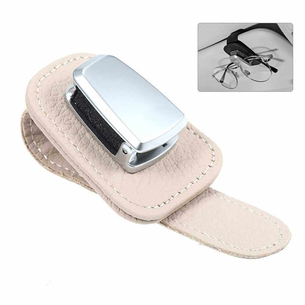 Glasses Holders for Car Visor Sunglasses Holder Clip Hanger Eyeglasses Mount (Beige)